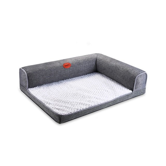 Dog Bed Soft Waterproof Cushion Sofa Cat House Warm Bed Puppy L Type Puppy Sleeping Hondenmand Mat Dog Supplies