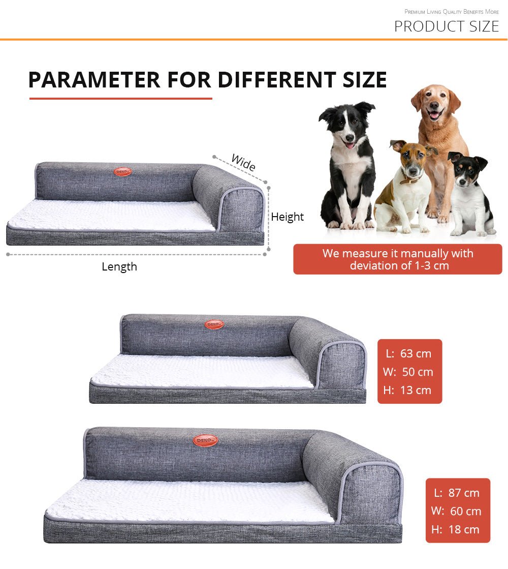 Dog Bed Soft Waterproof Cushion Sofa Cat House Warm Bed Puppy L Type Puppy Sleeping Hondenmand Mat Dog Supplies