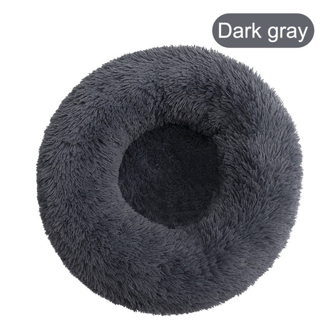 Soft Pet Dog Bed Round Winter warm Long Plush Dog House Cushion Cat Beds Mats Sofa for Samll large Dogs kennel Pet supplies
