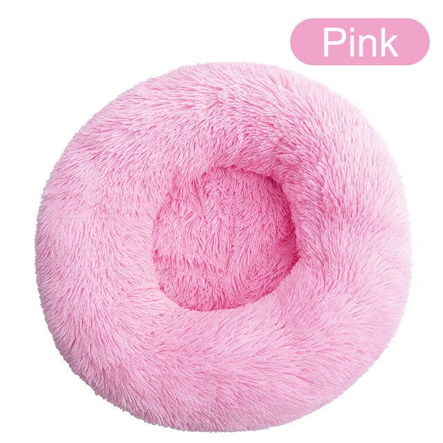 Soft Pet Dog Bed Round Winter warm Long Plush Dog House Cushion Cat Beds Mats Sofa for Samll large Dogs kennel Pet supplies